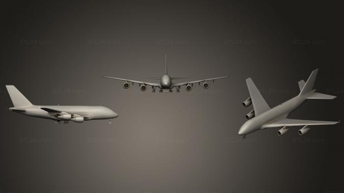 Vehicles (Airbus A380 DHL, CARS_0061) 3D models for cnc